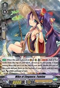 Miko of Elegance, Fumino - D-VS01: V Clan Collection Vol.1 - Cardfight Vanguard card