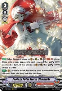 Fantasy Petal Storm, Shirayuki - D-VS01: V Clan Collection Vol.1 - Cardfight Vanguard card