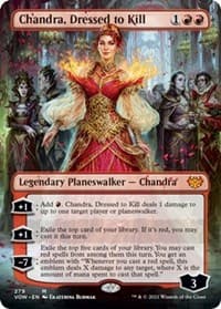 Chandra, Dressed to Kill (Borderless) - Innistrad: Crimson Vow - Magic: The Gathering card