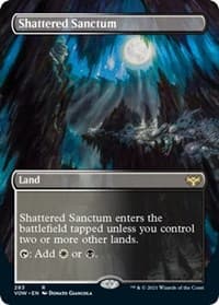 Shattered Sanctum (Borderless) - Innistrad: Crimson Vow - Magic: The Gathering card