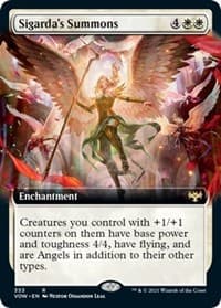 Sigarda's Summons (Extended Art) - Innistrad: Crimson Vow - Magic: The Gathering card