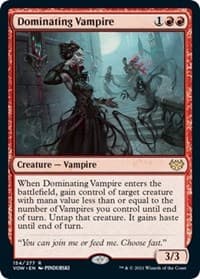 Dominating Vampire - Innistrad: Crimson Vow - Magic: The Gathering card