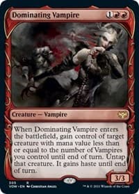 Dominating Vampire (Showcase) - Innistrad: Crimson Vow - Magic: The Gathering card