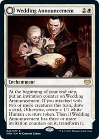 Wedding Announcement - Innistrad: Crimson Vow - Magic: The Gathering card