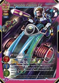 Starship Captain Ed (Textured Foil) - Aces of the Cosmos, Assemble! - Gate Ruler card