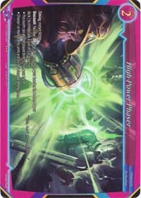 High-Power Phaser (Extended Art) - Aces of the Cosmos, Assemble! - Gate Ruler card