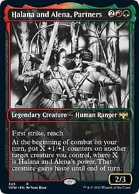 Halana and Alena, Partners (Showcase) - Innistrad: Crimson Vow - Magic: The Gathering card