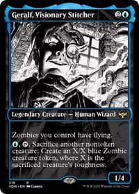 Geralf, Visionary Stitcher (Showcase) - Innistrad: Crimson Vow - Magic: The Gathering card