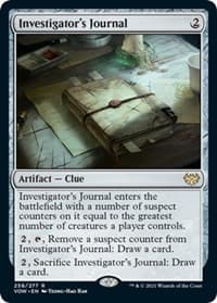 Investigator's Journal - Innistrad: Crimson Vow - Magic: The Gathering card