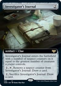 Investigator's Journal (Extended Art) - Innistrad: Crimson Vow - Magic: The Gathering card