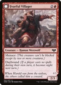 Fearful Villager - Innistrad: Crimson Vow - Magic: The Gathering card