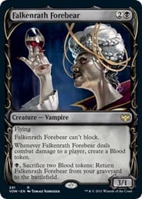 Falkenrath Forebear (Showcase) - Innistrad: Crimson Vow - Magic: The Gathering card