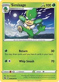 Simisage - SWSH08: Fusion Strike - Pokemon card