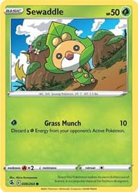 Sewaddle - SWSH08: Fusion Strike - Pokemon card
