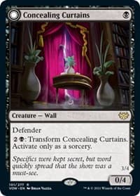 Concealing Curtains - Innistrad: Crimson Vow - Magic: The Gathering card