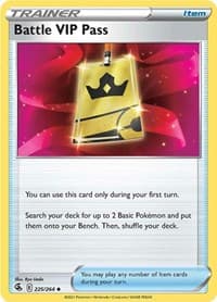 Battle VIP Pass - SWSH08: Fusion Strike - Pokemon card
