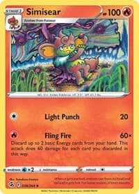 Simisear - SWSH08: Fusion Strike - Pokemon card