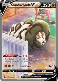 Sandaconda V (Alternate Full Art) - SWSH08: Fusion Strike - Pokemon card