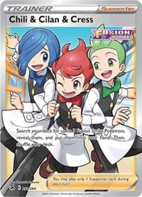 Chili & Cilan & Cress (Full Art) - SWSH08: Fusion Strike - Pokemon card
