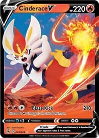 Cinderace V (43) - SWSH08: Fusion Strike - Pokemon card