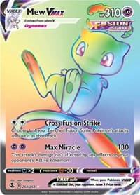 Mew VMAX (Secret) - SWSH08: Fusion Strike - Pokemon card