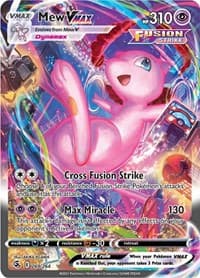 Mew VMAX (Alternate Art Secret) - SWSH08: Fusion Strike - Pokemon card