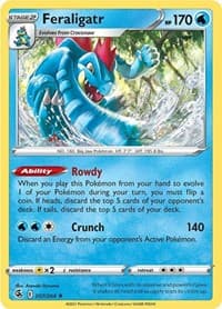 Feraligatr - SWSH08: Fusion Strike - Pokemon card