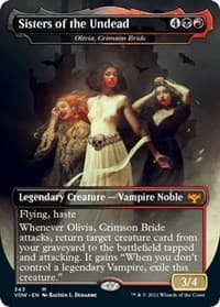 Sisters of the Undead - Olivia, Crimson Bride - Innistrad: Crimson Vow - Magic: The Gathering card