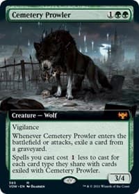 Cemetery Prowler (Extended Art) - Innistrad: Crimson Vow - Magic: The Gathering card