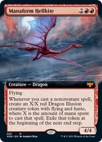Manaform Hellkite (Extended Art) - Innistrad: Crimson Vow - Magic: The Gathering card