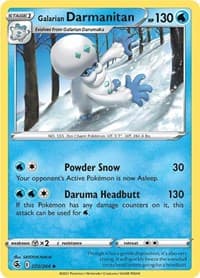 Galarian Darmanitan - SWSH08: Fusion Strike - Pokemon card