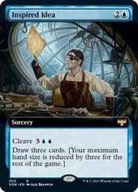 Inspired Idea (Extended Art) - Innistrad: Crimson Vow - Magic: The Gathering card