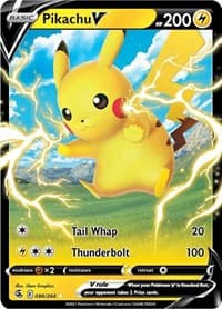 Pikachu V - SWSH08: Fusion Strike - Pokemon card
