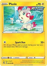 Plusle - SWSH08: Fusion Strike - Pokemon card