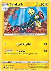 Eelektrik - SWSH08: Fusion Strike - Pokemon card