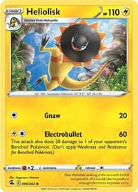 Heliolisk - SWSH08: Fusion Strike - Pokemon card