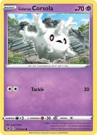Galarian Corsola - SWSH08: Fusion Strike - Pokemon card