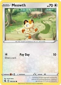Meowth - SWSH08: Fusion Strike - Pokemon card