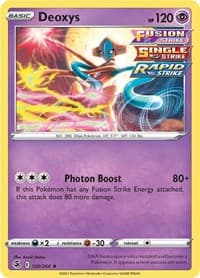 Deoxys - SWSH08: Fusion Strike - Pokemon card