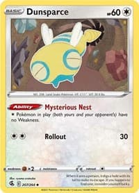 Dunsparce - SWSH08: Fusion Strike - Pokemon card