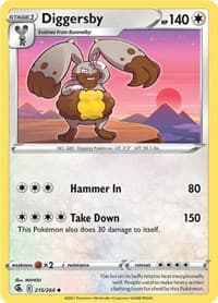 Diggersby - SWSH08: Fusion Strike - Pokemon card
