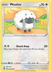 Wooloo (222) - SWSH08: Fusion Strike - Pokemon card
