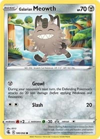 Galarian Meowth - SWSH08: Fusion Strike - Pokemon card