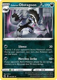 Galarian Obstagoon - SWSH08: Fusion Strike - Pokemon card