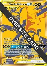Pikachu & Zekrom GX - SM248 - Jumbo Cards - Pokemon card