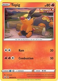 Tepig - SWSH172 - SWSH: Sword & Shield Promo Cards - Pokemon card