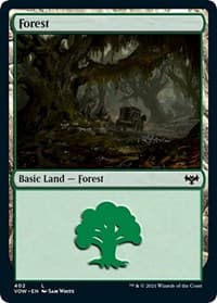 Forest (402) - Innistrad: Crimson Vow - Magic: The Gathering card