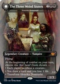The Three Weird Sisters - Henrika Domnathi - Innistrad: Crimson Vow - Magic: The Gathering card