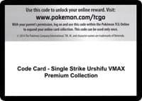 Code Card - Single Strike Urshifu VMAX Premium Collection - SWSH08: Fusion Strike - Pokemon card
