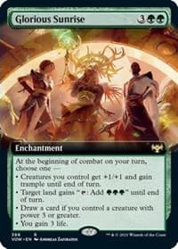 Glorious Sunrise (Extended Art) - Innistrad: Crimson Vow - Magic: The Gathering card
